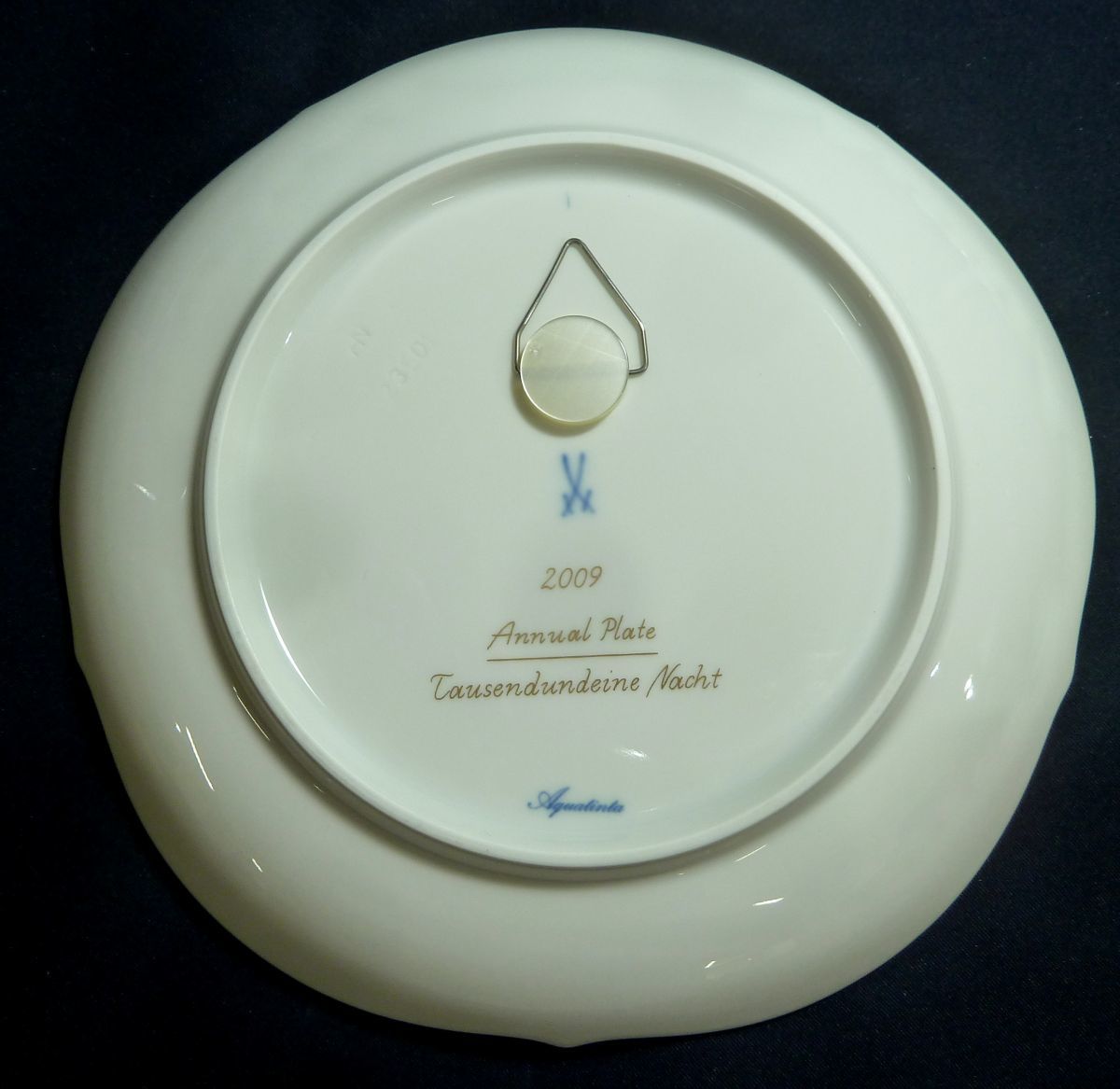 1000円スタート 食器 1点 MEISSEN マイセン アニュアルプレート 2009年