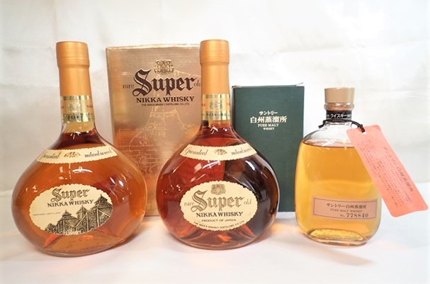 8014[M]未開栓古酒♪Suntory/白州蒸溜所/Super NIKKA/300ml/750ml