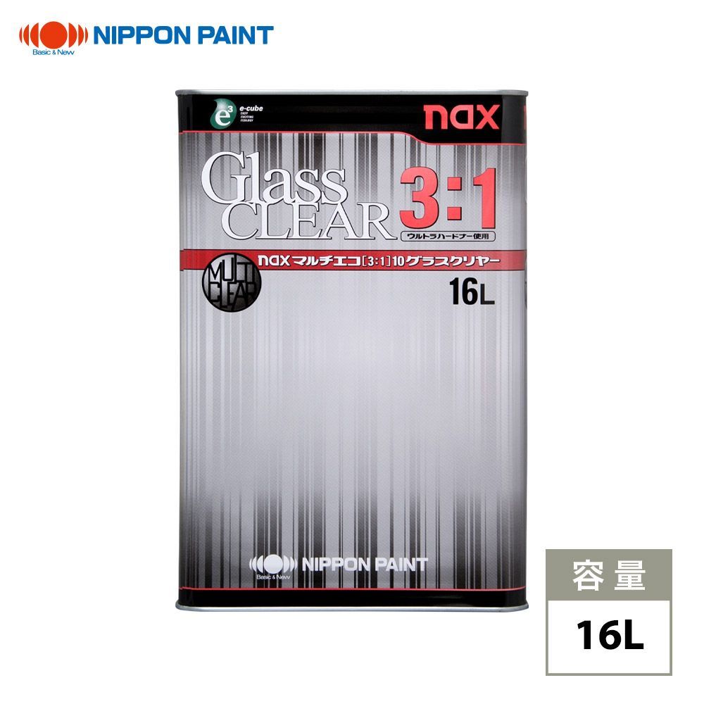 naxマルチエコ(3:1)10グラスクリヤー 16L/日本ペイント クリヤー 塗料