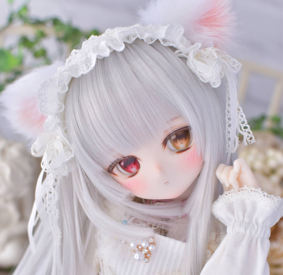お餅鳥** DDH-01 セミホワイト肌 カスタムヘッド（ソフビ盛り）※難あり