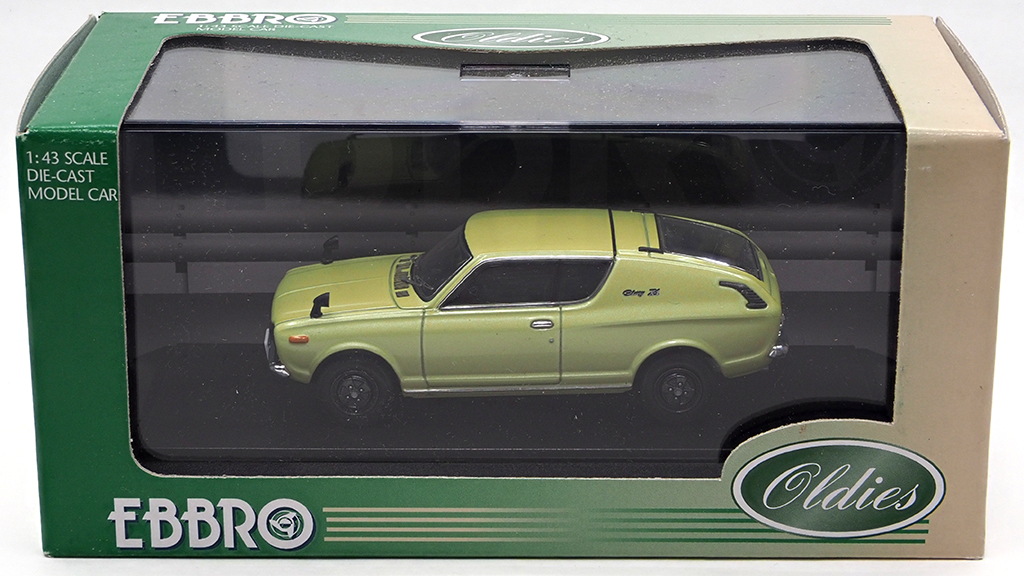 エブロ 1/43 日産チェリークーペX1 1971 グリーン/ホワイト エブロ 1