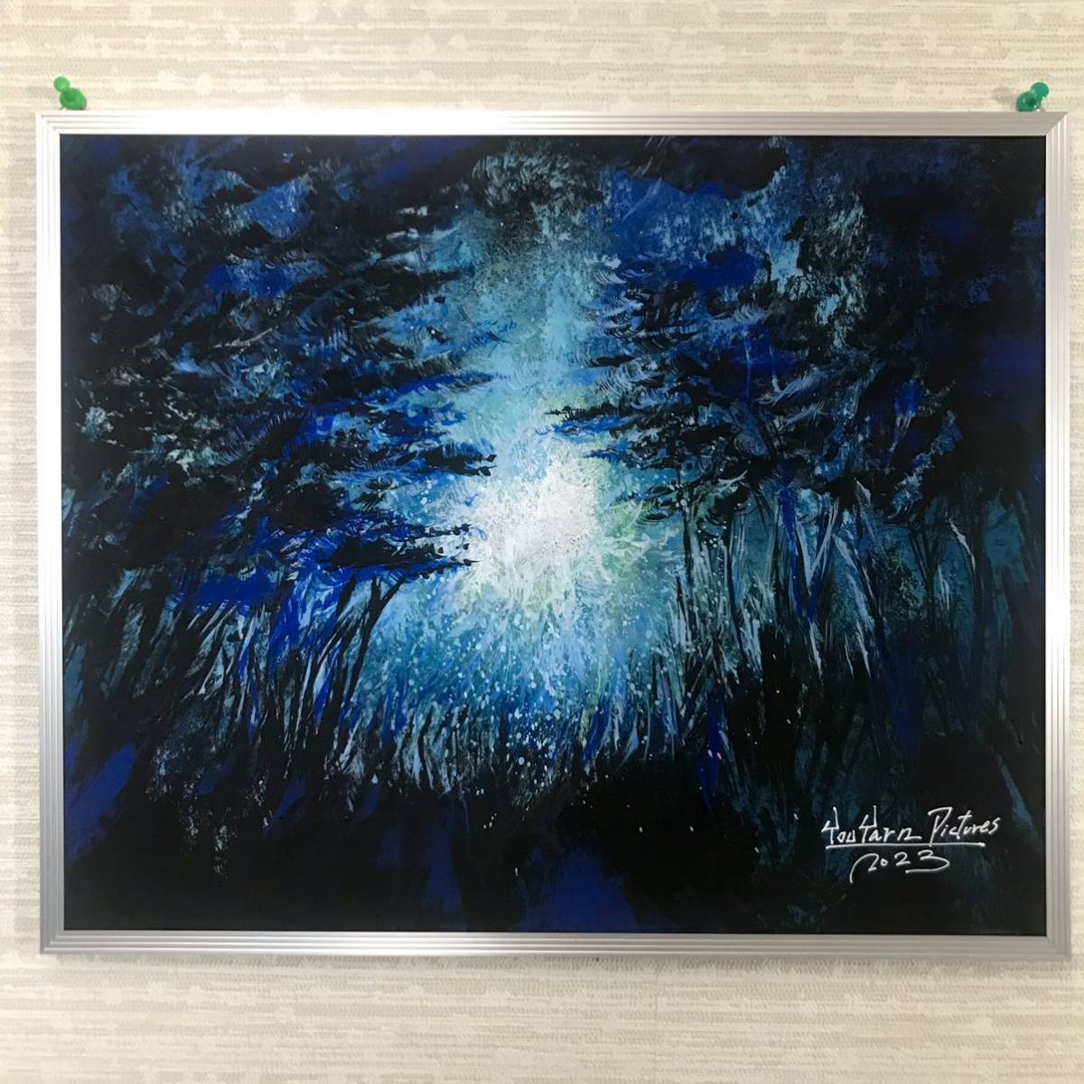 夏の原画祭第二弾！】「神秘の森」□真作原画□一点物□アクリル画