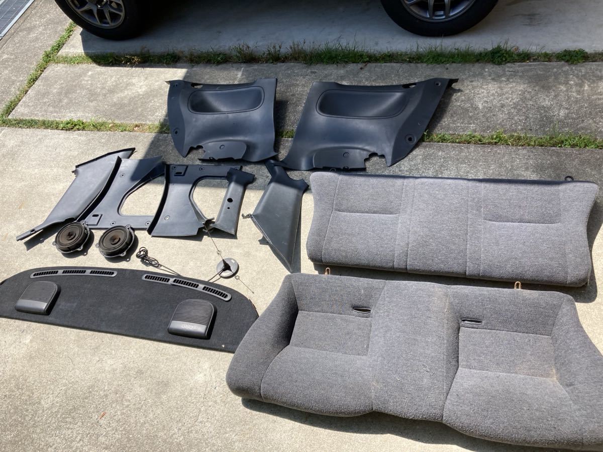 希少 S13 シルビア リア内装一式 シート トノカバー リアスピーカー