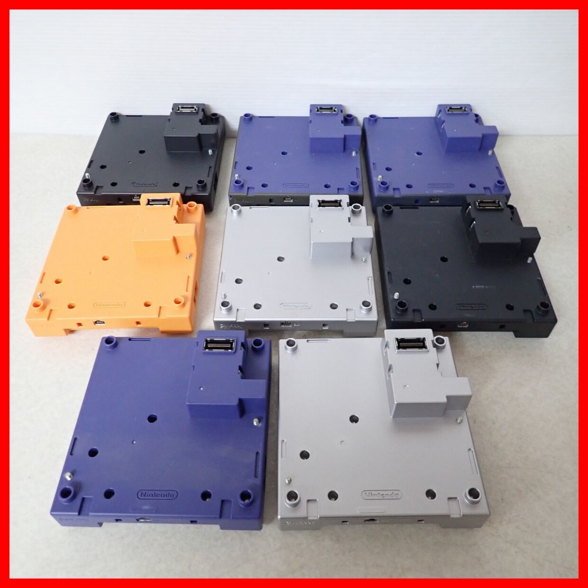 GC ゲームキューブ ゲームボーイプレーヤー シルバー/ブラック/バイオレット/オレンジ 本体 8台セット 任天堂 Nintendo【20