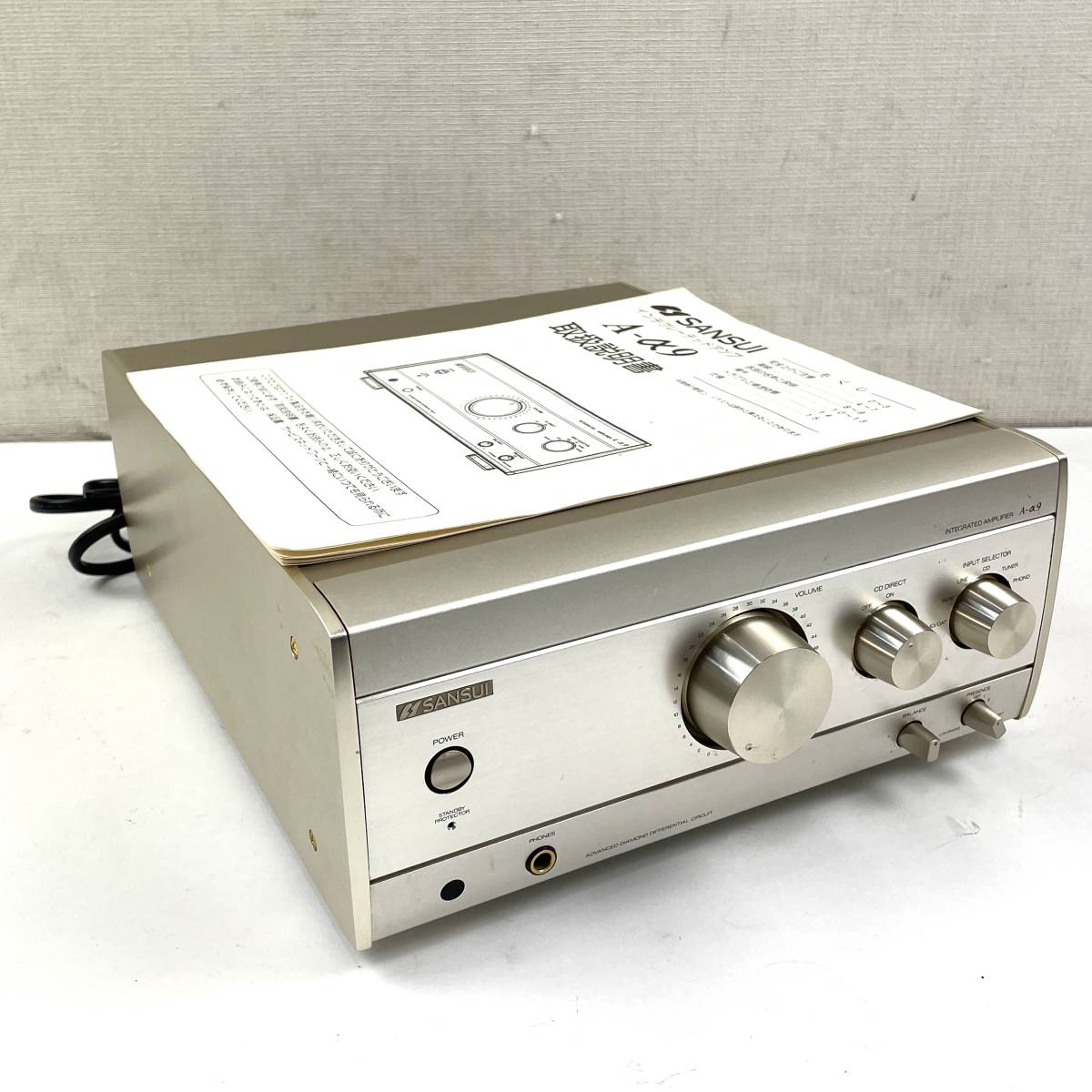 SANSUI プリメインアンプ A-α9 説明書付き サンスイ 北2 SANSUI A-α9