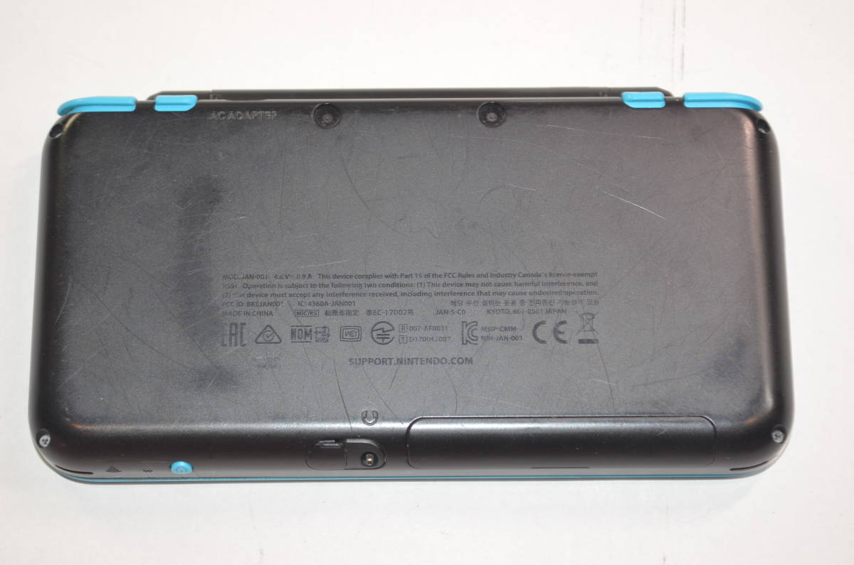 ☆ソフト3本付き 動作良好☆new 2dsll 本体 ブラック ターコイズ