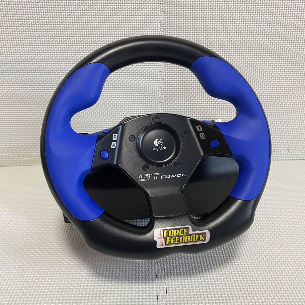1円☆ Logicool GT FORCE ステアリングコントローラ ロジクール PS2 