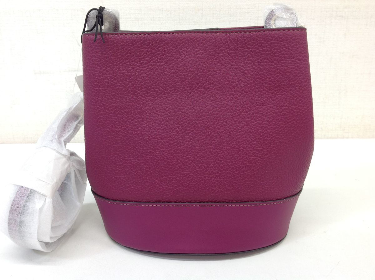 美品 FURLA フルラ 巾着ショルダーバッグ ボディクロス ピンクベージュ系