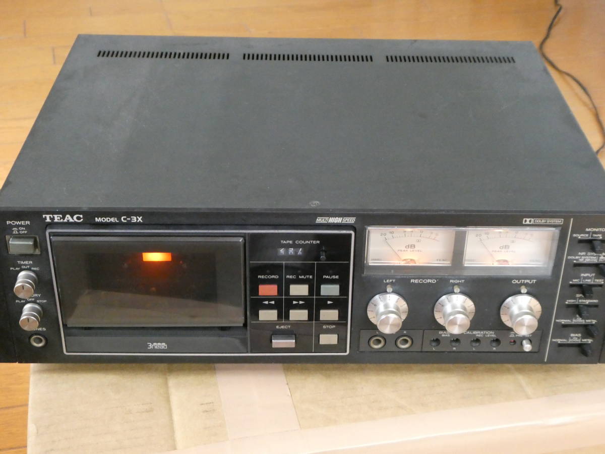 TEAC C-3X ティアックカセットデッキ ジャンク | PIOUSTEC.COM