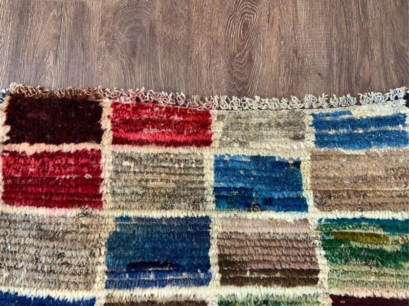 ☆極上の擦れ☆ベルベル118×70cm モロッコ産 絨毯 ラグ アンティーク 