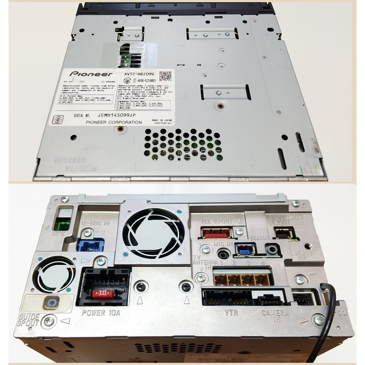 AVIC-HRZ099 カロッツェリア ☆ 最終版2019年度第2地図2021年オービス