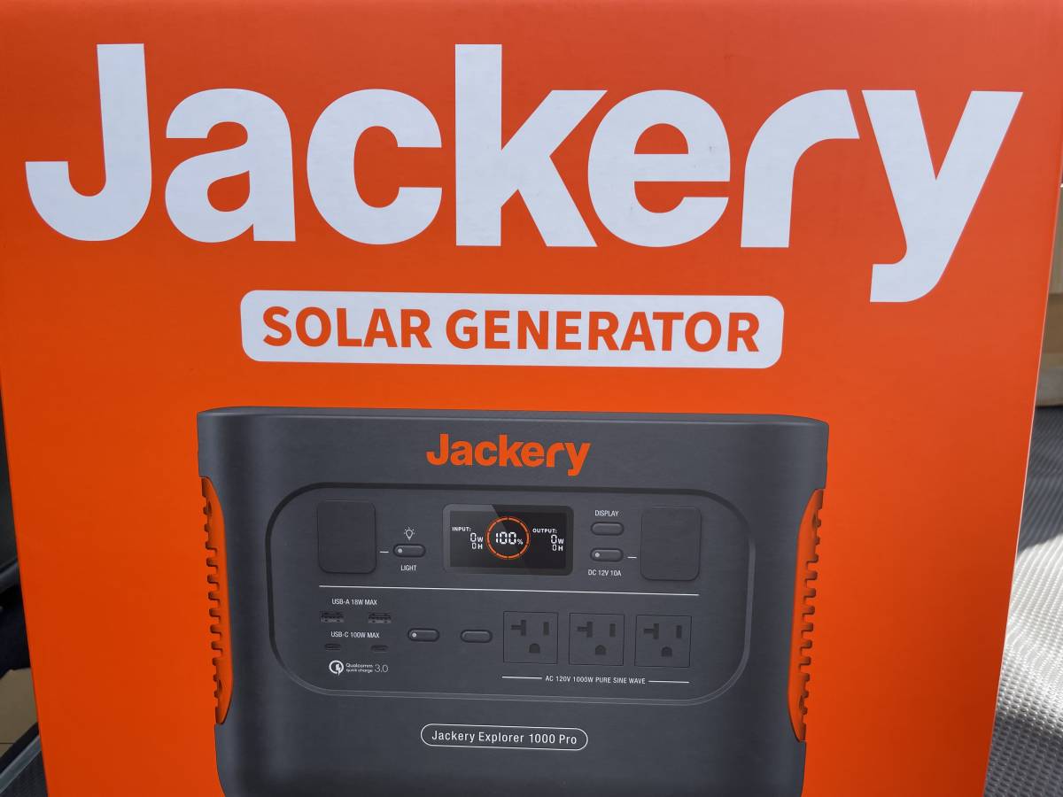 Jackery 未開封品 ポータブル電源 1000 Pro JE-1000B 最速1.8時間高速充電 1000W 