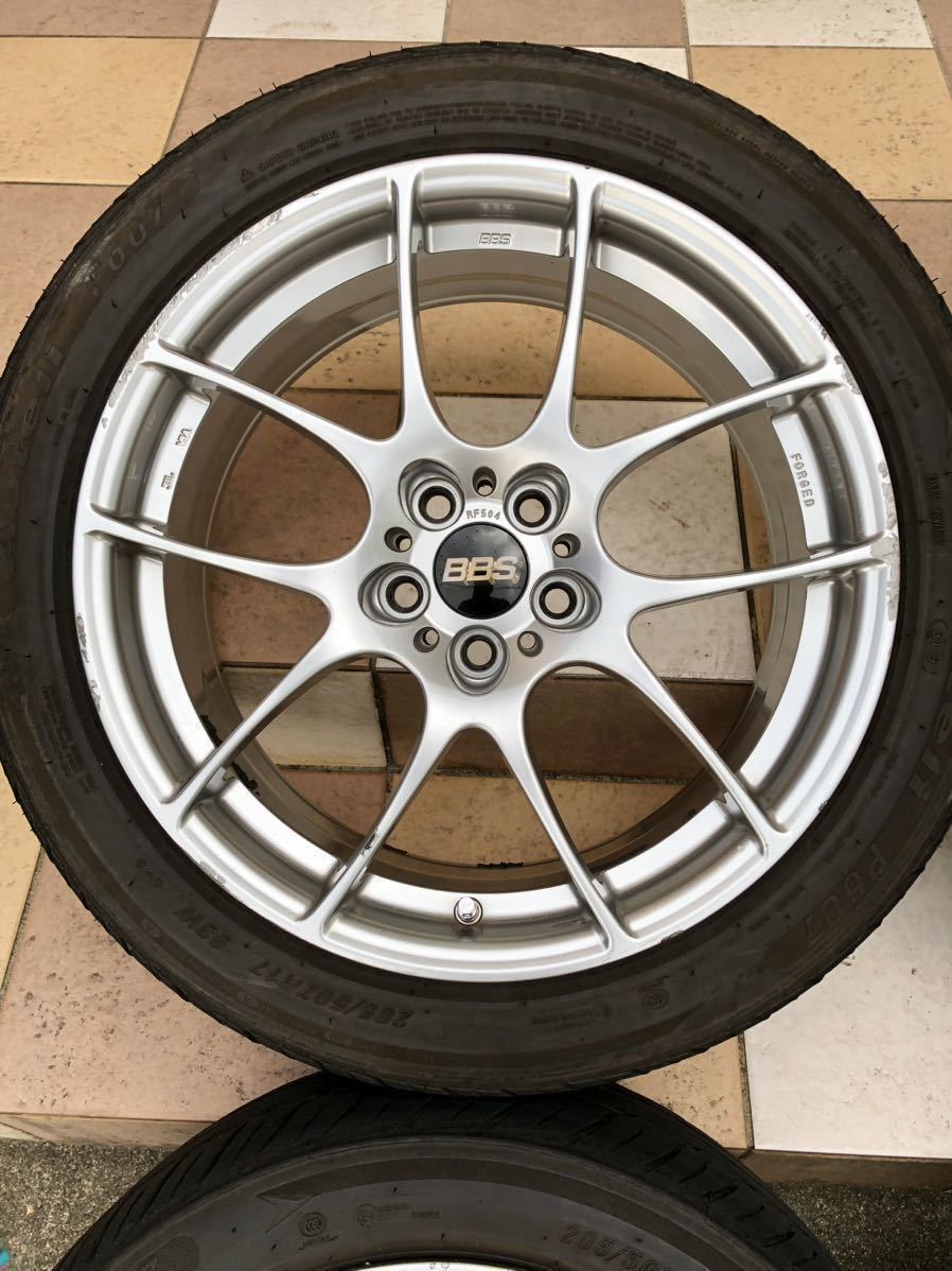 ☆即決☆BBS RF504 ダイヤモンドシルバー 17インチ 7.5J +48 5H PCD100
