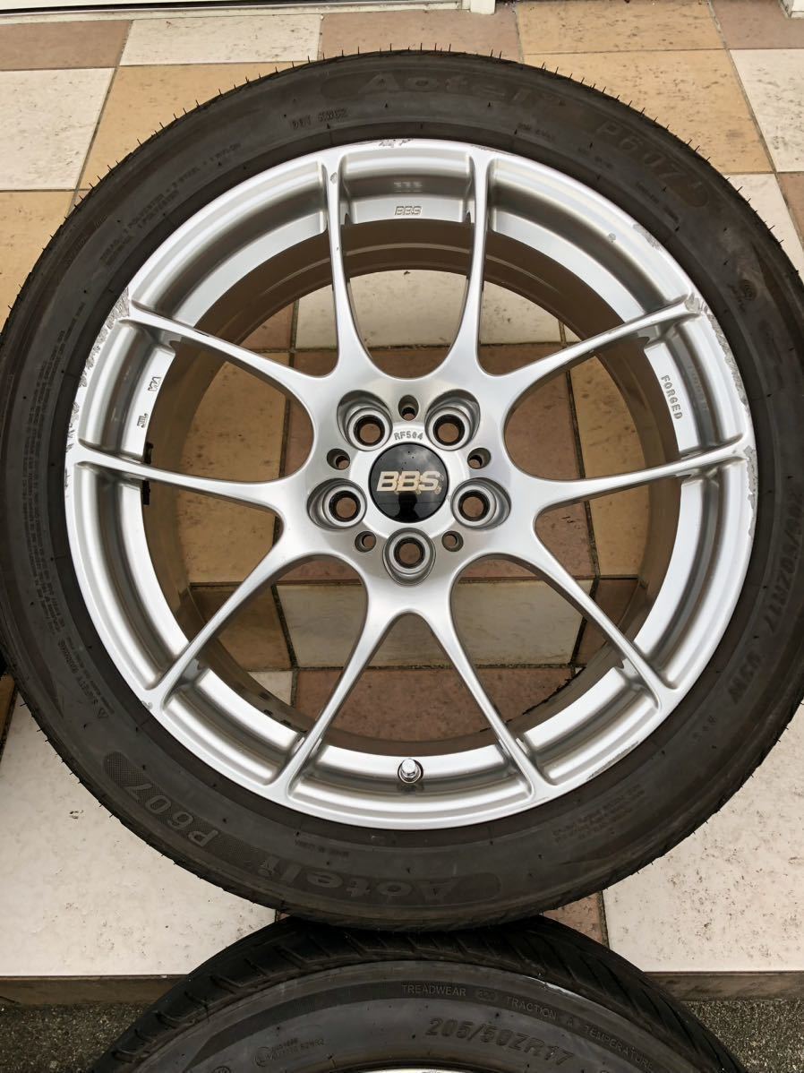 ☆即決☆BBS RF504 ダイヤモンドシルバー 17インチ 7.5J +48 5H PCD100