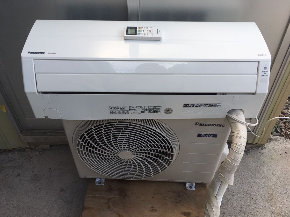M● パナソニック Eolia エオリア 2.2kWエアコン CS-229CFR-W ～9畳 2019年製 埼玉県にて直接お引取り大歓迎