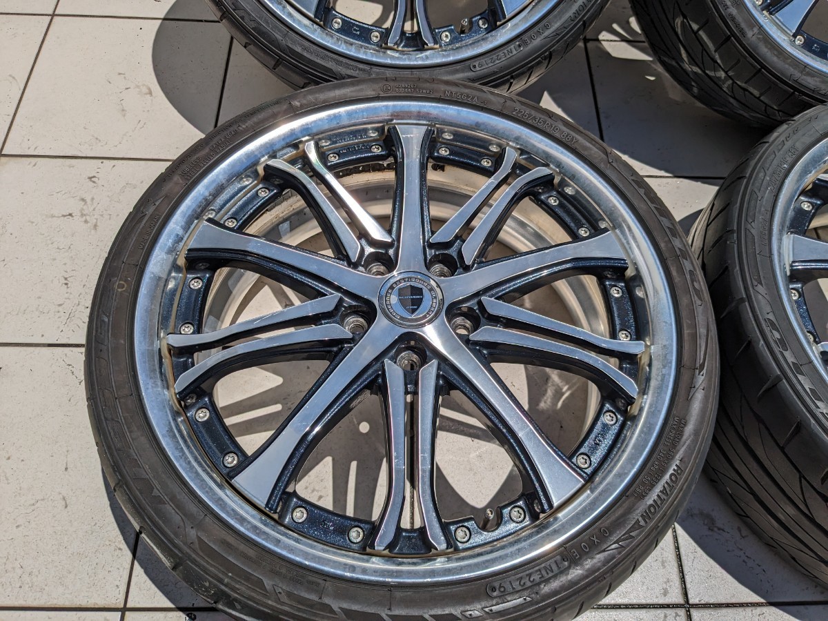work シュバート SC6 19インチ 7.5J +52 5H114.3 225/35R19 タイヤ 