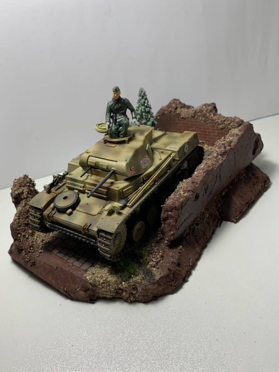 塗装完成品】タミヤ 1/35 ドイツ陸軍 II号戦車 F/G型【ジオラマベース