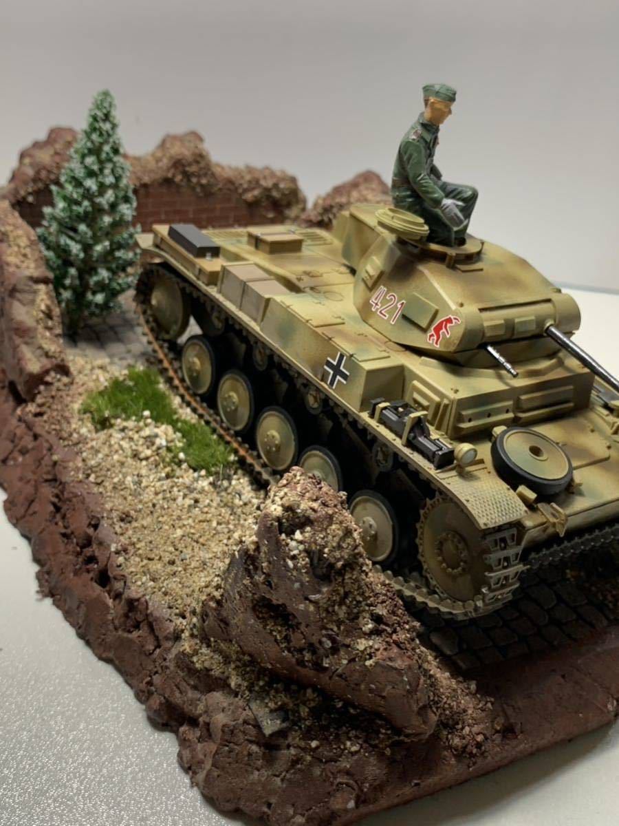 塗装完成品】タミヤ 1/35 ドイツ陸軍 II号戦車 F/G型【ジオラマベース