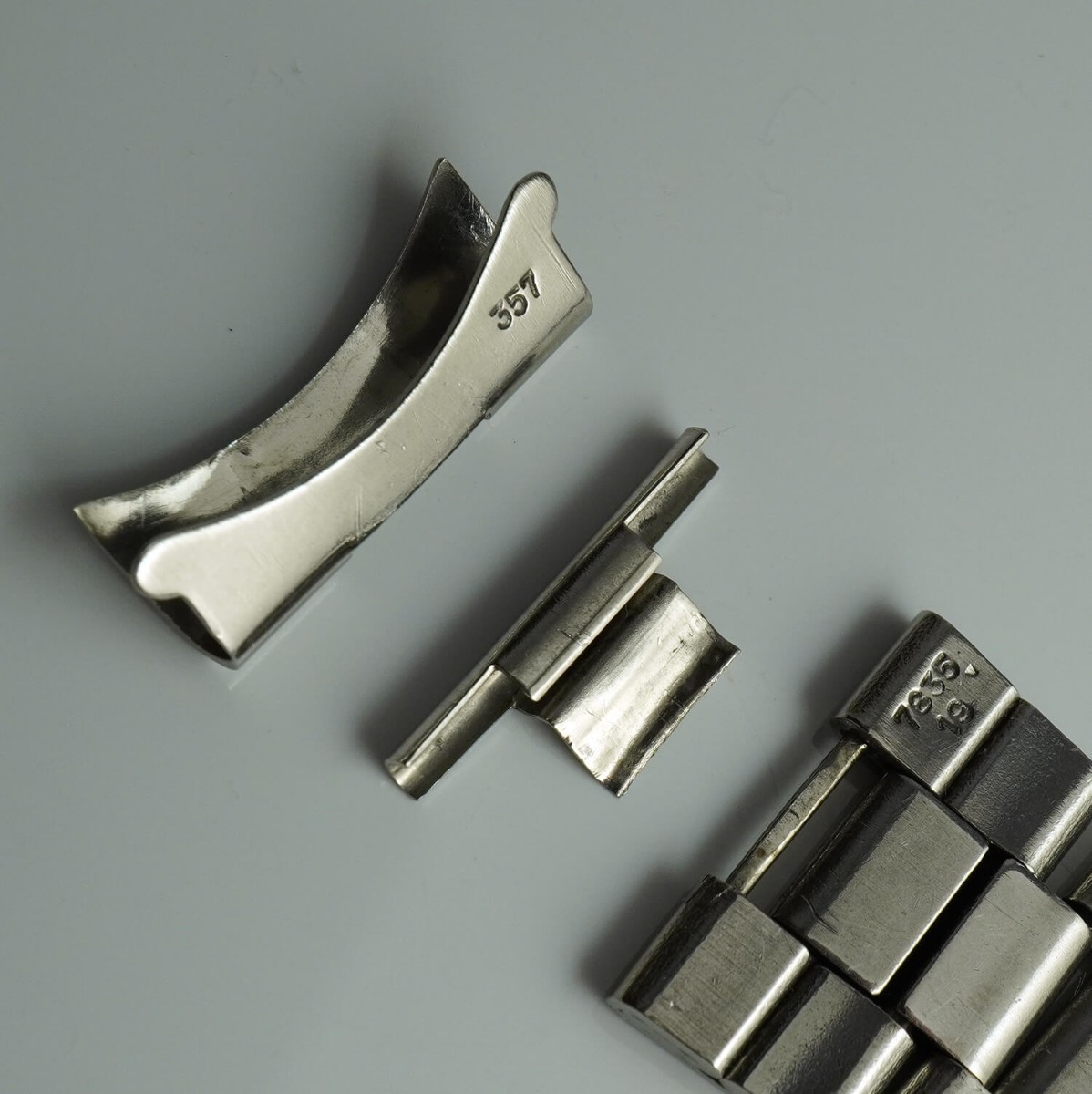 ジャンク】ロレックス 純正 7835 巻きブレス 19mm 弓カン 357 要修理 
