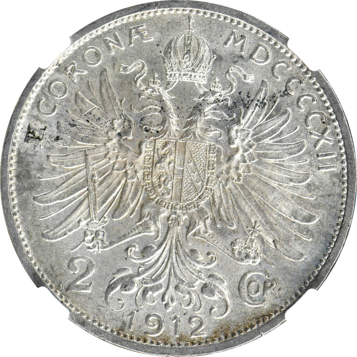 1円〜1921 オーストリア 2C銀貨 NGC MS61 未使用 世界コイン 古銭 貨幣 硬貨