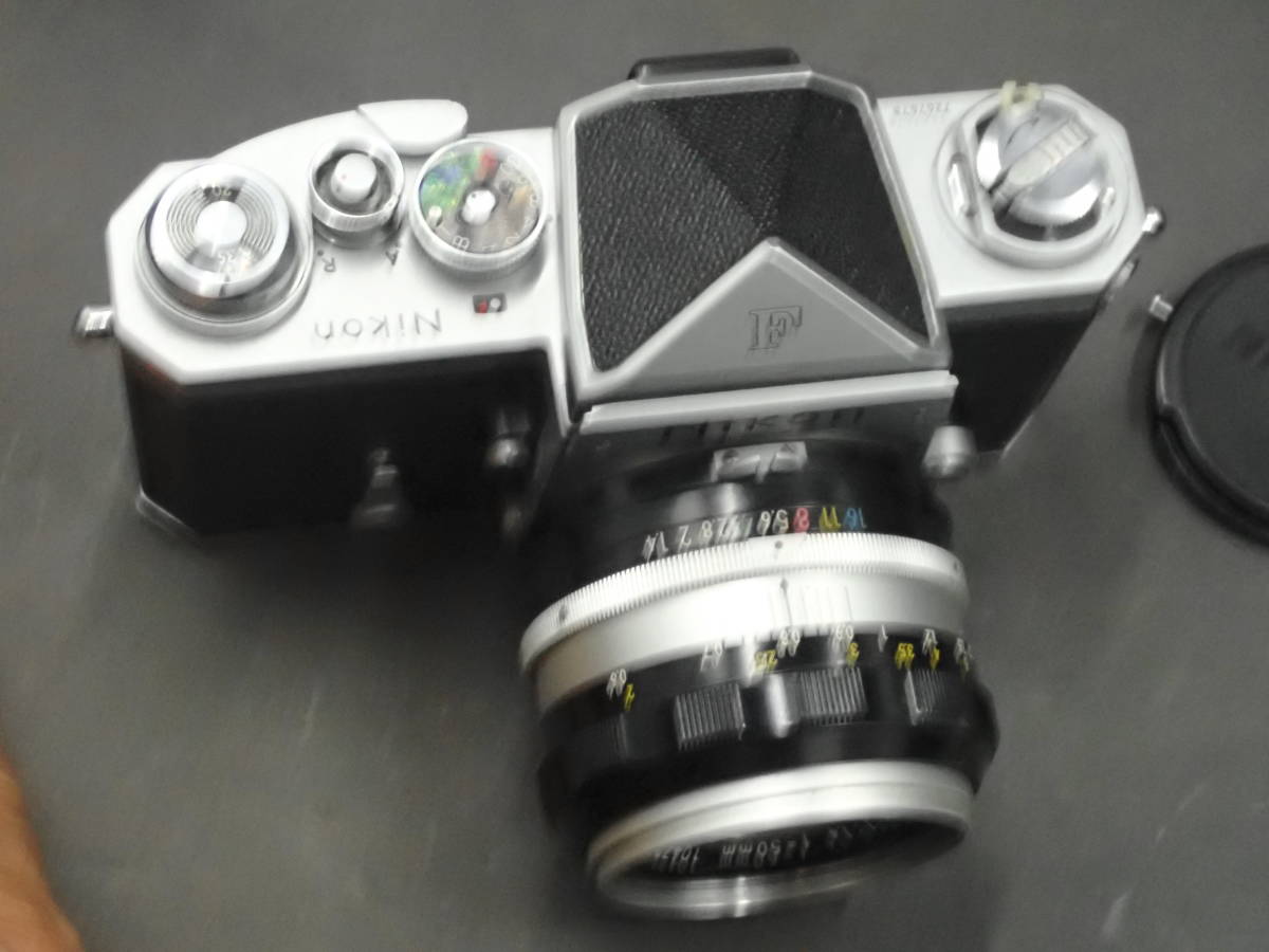 極美品 Nikon F アイレベルボディ+ nikkor-s 50mm f1.4付き(ニコン 