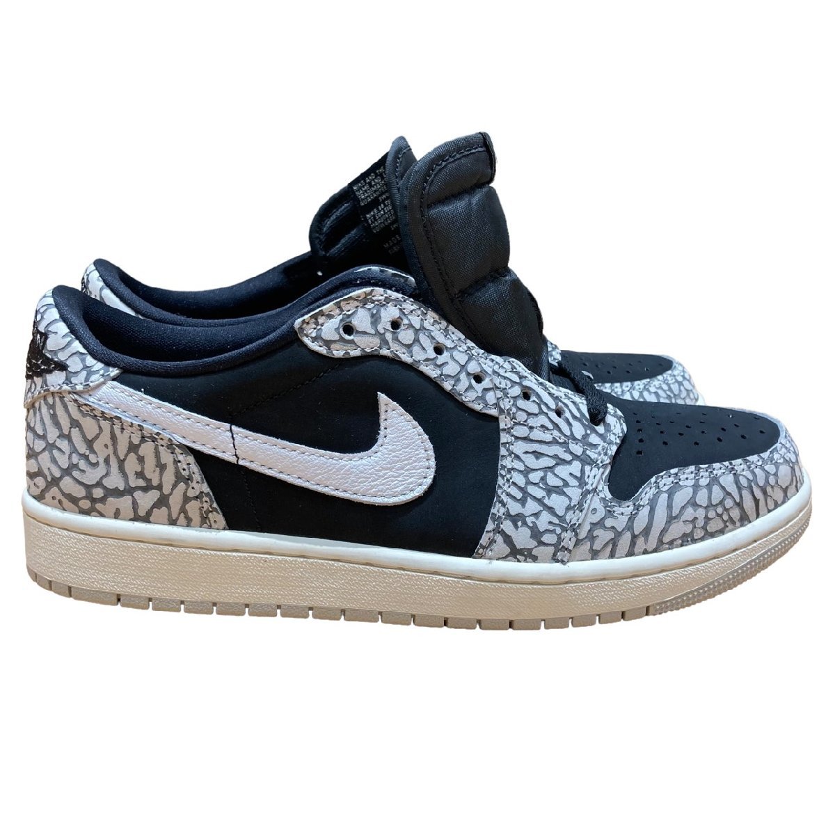 NIKE ナイキ エアジョーダン1 ロー ブラックセメント Nike Air Jordan 