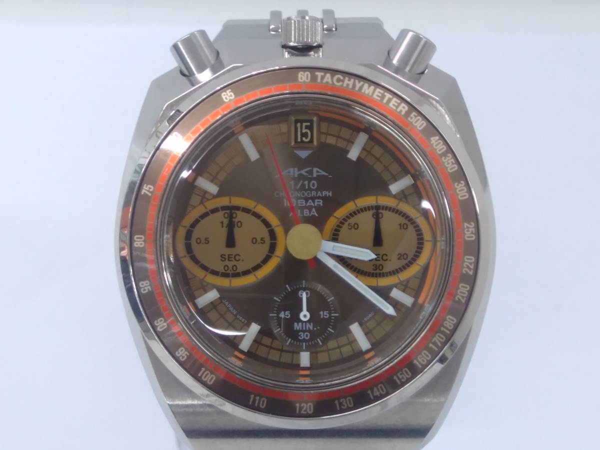 SEIKO】セイコー アルバ AKAツノクロノ V657-6060 クオーツ クロノ 