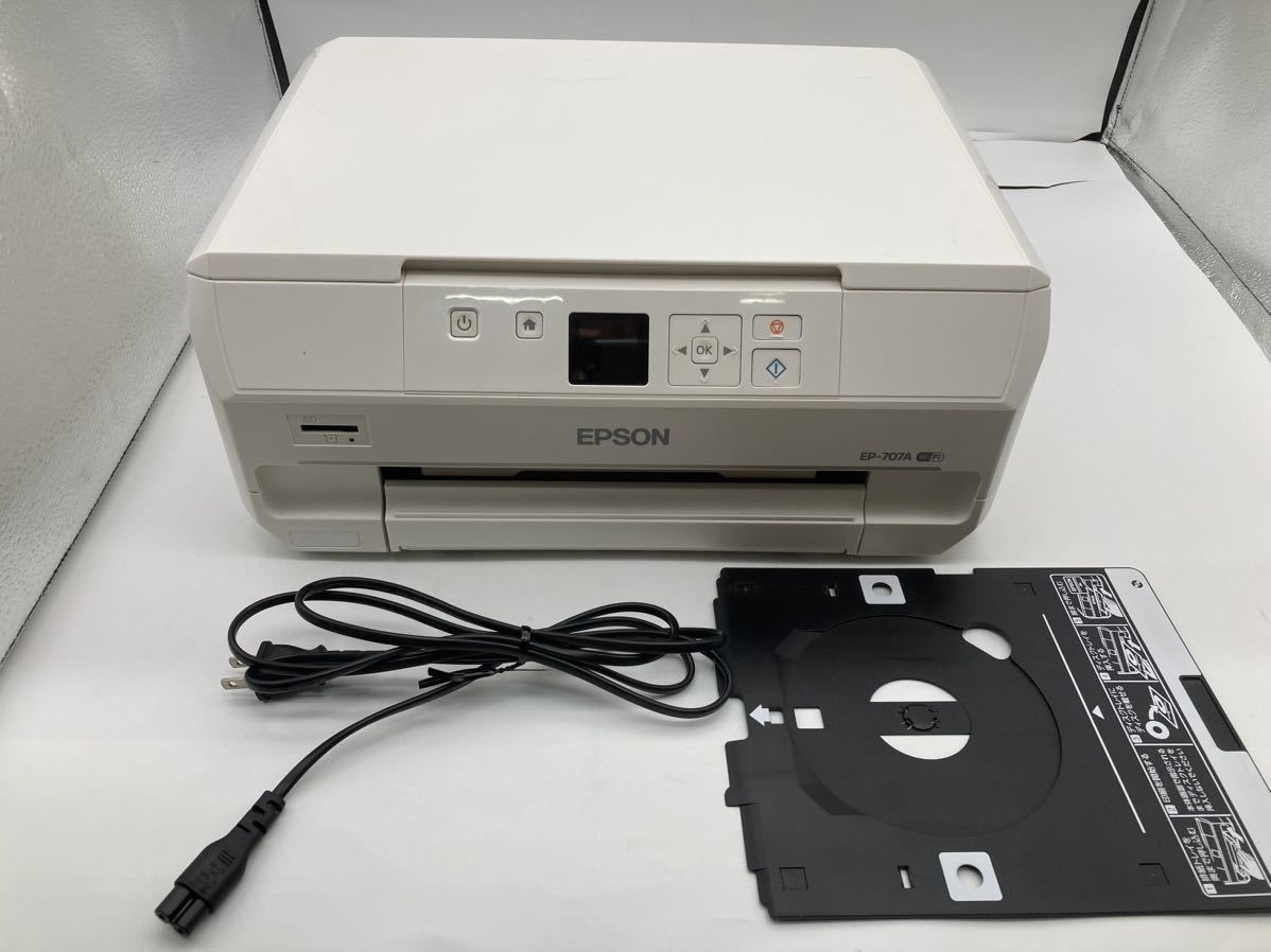 純正インク残量あり 動作品 EPSON EP-707A インクジェット複合機