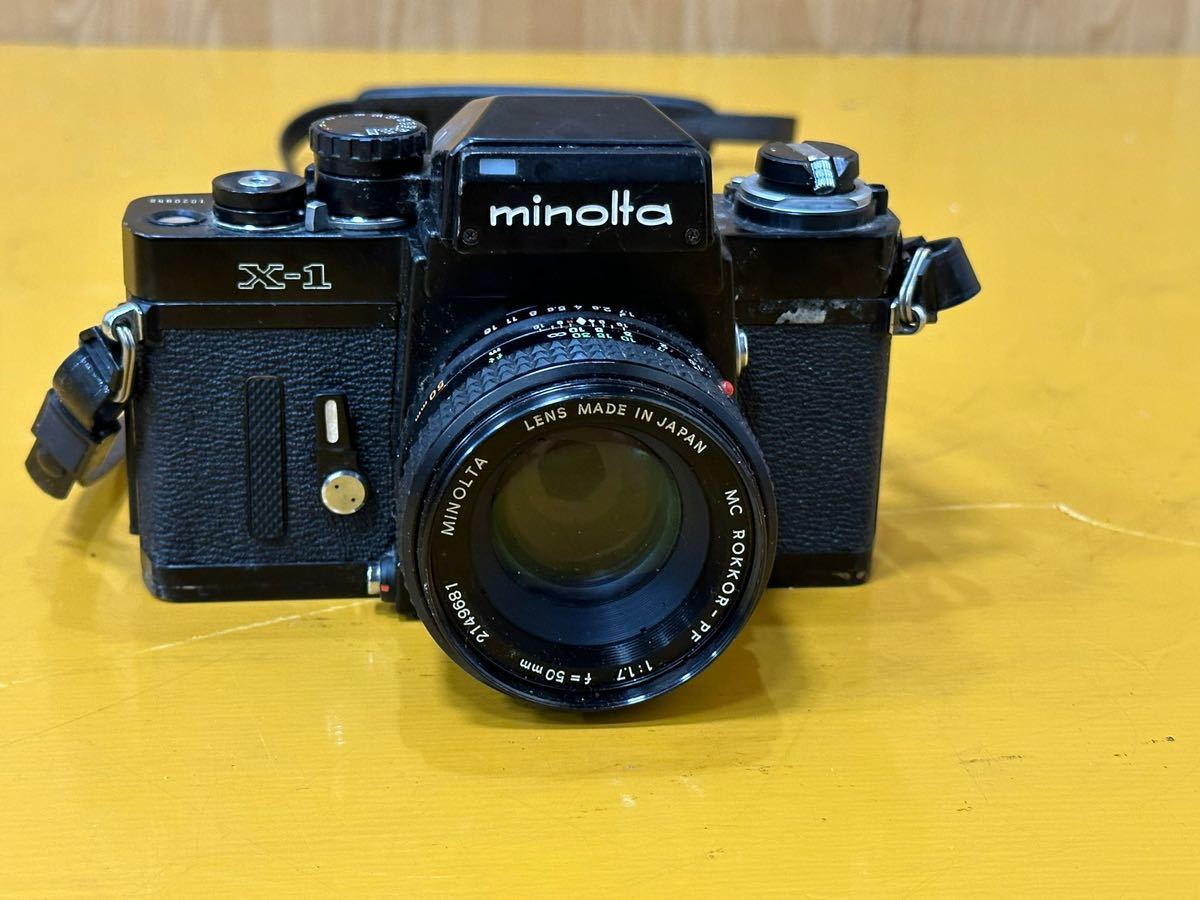MINOLTA ミノルタ X1 フィルムカメラ MC ROKKOR-PF 1:1.7 f=50mm 2149681 レンズ日本製品　中古品