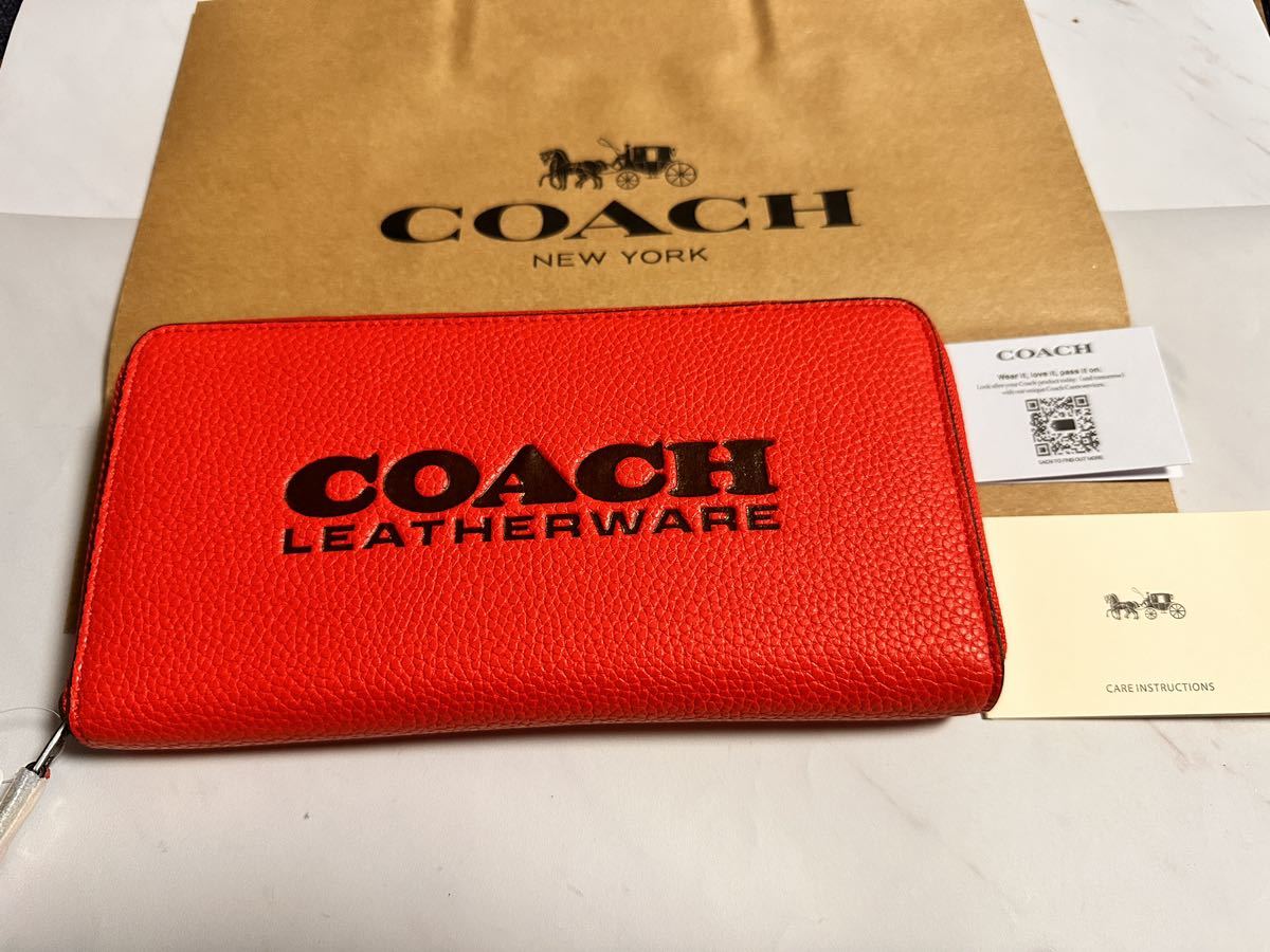 18 新品未使用 1円！ COACH 長財布 ラウンドファスナー アウトレット C6699