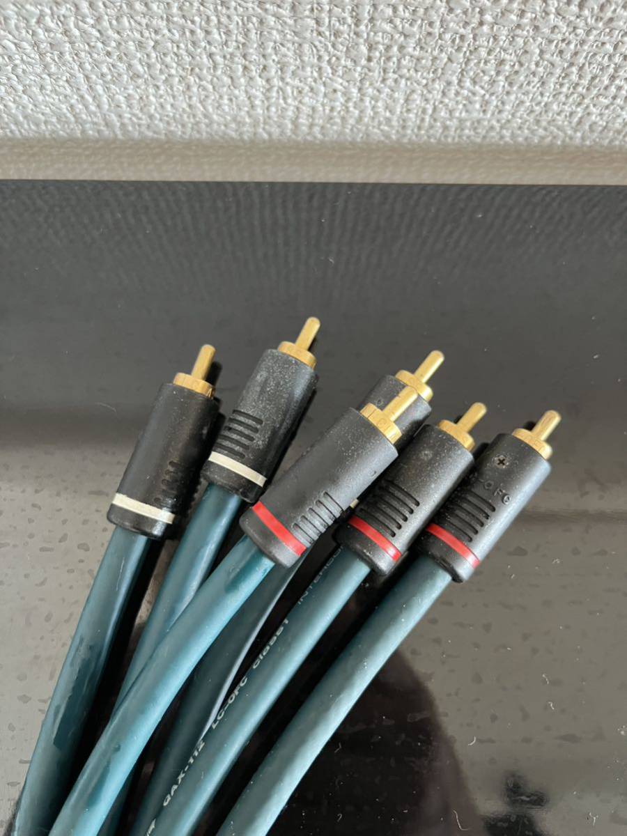 HITACHI QAX-112 LC-OFC RCAケーブル 3セット6本(RCAケーブル)｜売買
