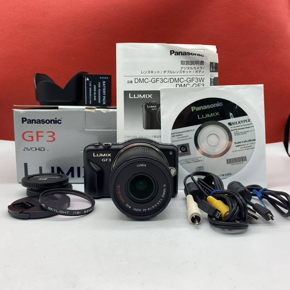 ◇B Panasonic LUMIX GF3 DMC-GF3 ミラーレス一眼レフカメラ ブラック 