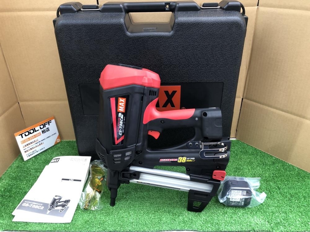 010□おすすめ商品□マックス MAX ガスネイラ GS-738C2 バッテリ×1