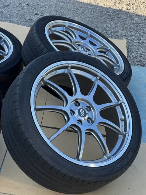ホイール付タイヤ4本セット ENKEI RSM9 BBS タイプ 日本製( 19×7.5J+