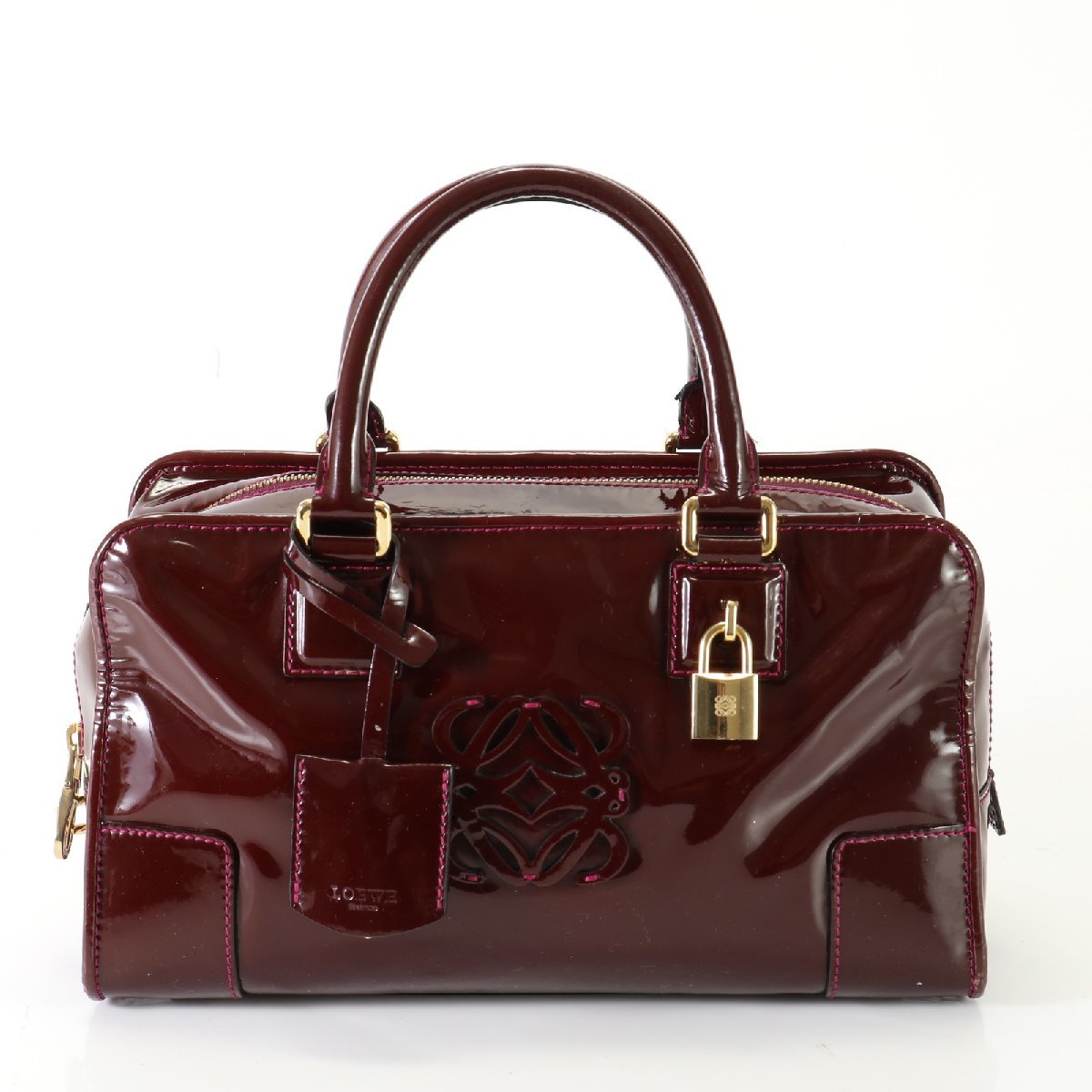 ■1円■美品■ロエベ■アナグラム■アマソナ28■ハンドバッグ■トート 人気 定番 通勤 おしゃれ ショルダー レディース AET こ20-4