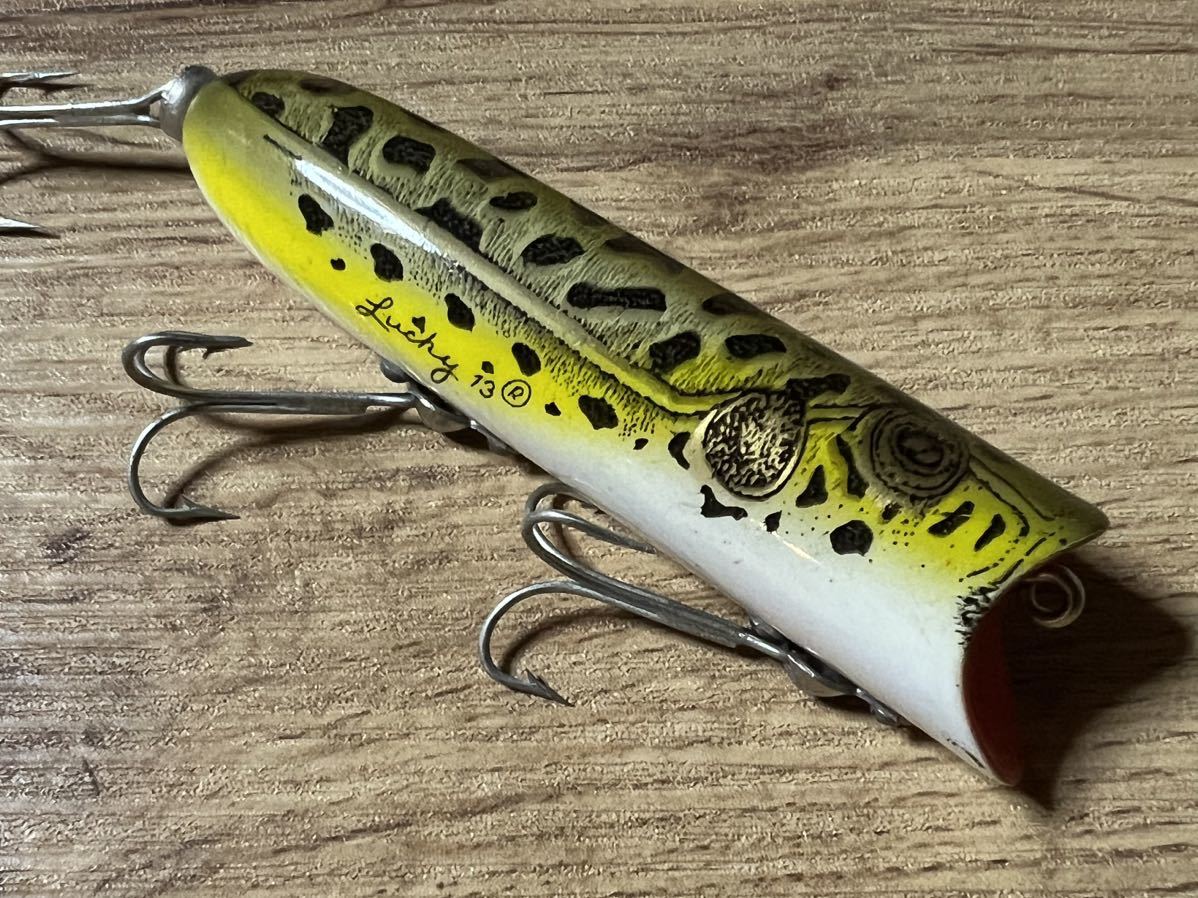 ヘドン ラッキー13 オールドルアー 縦割り 吹き目 ヘドン ラッキー13