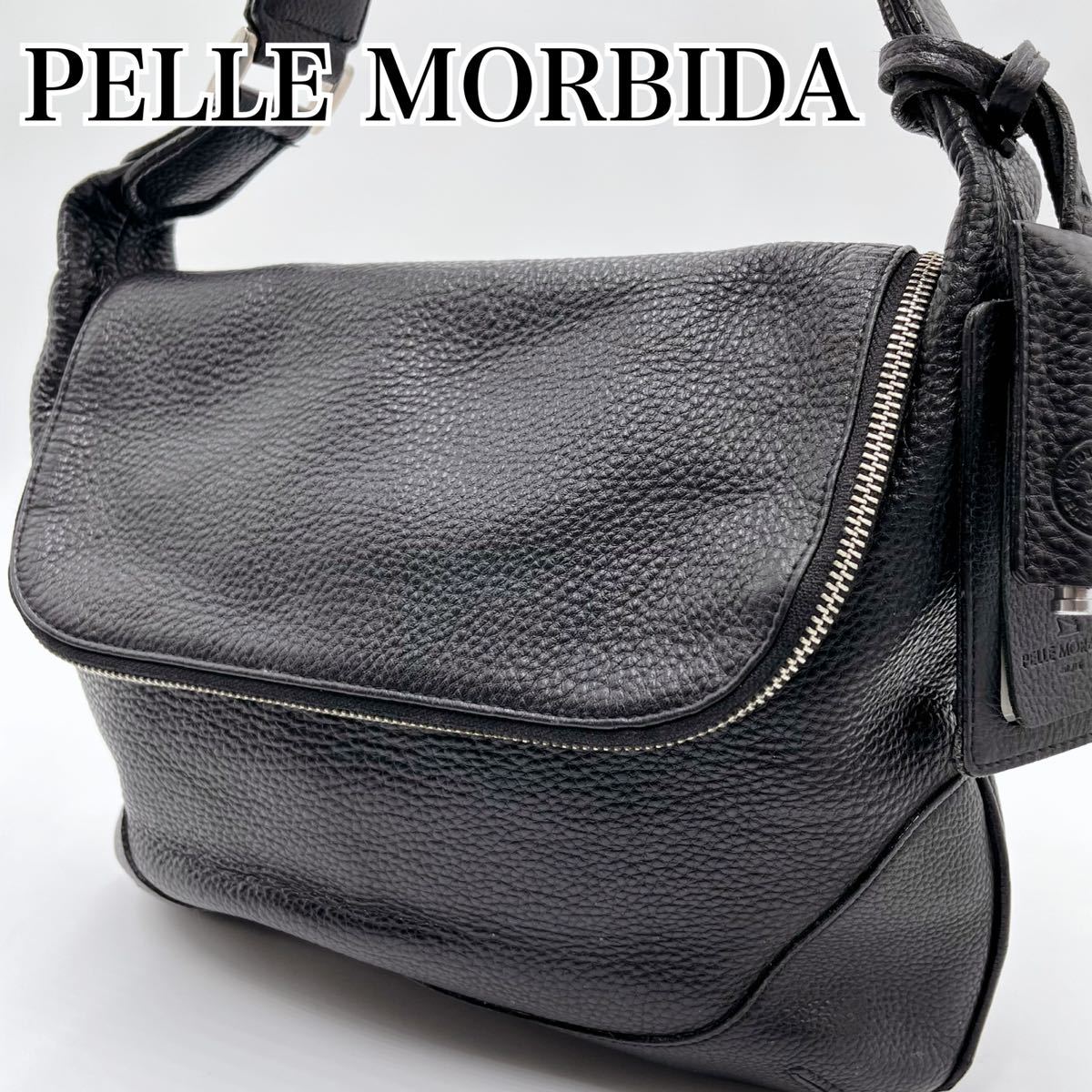1円□ PELLE MORBIDA ペッレモルビダ ショルダーバッグ メッセンジャー 