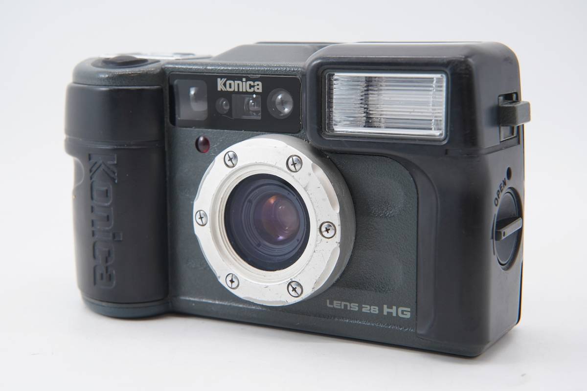 【 並品 】 コニカ KONICA 現場監督 LENS 28 HG　 コンパクトフィルムカメラ #968