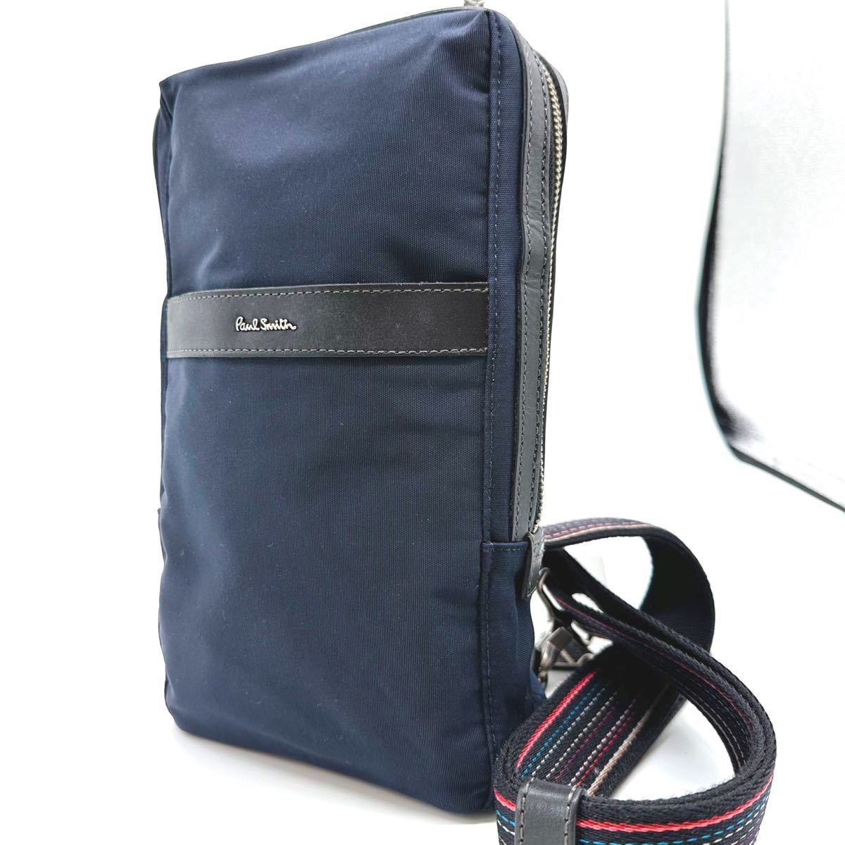 1円 【極美品】 PaulSmith ポールスミス ショルダーバッグ ボディ 