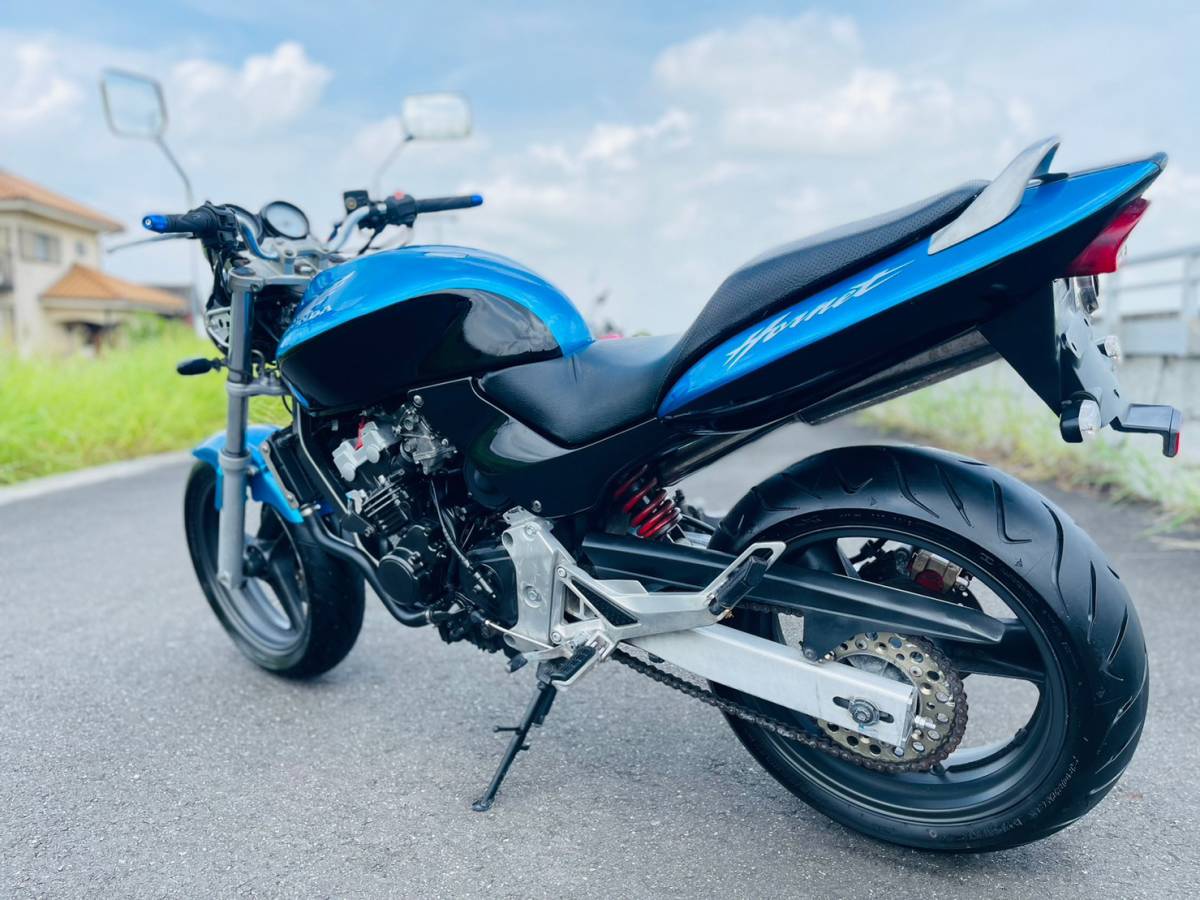 ホンダ ホーネット250 MC31 青／黒 タイヤF/R新品！ 簡易整備・オイル 