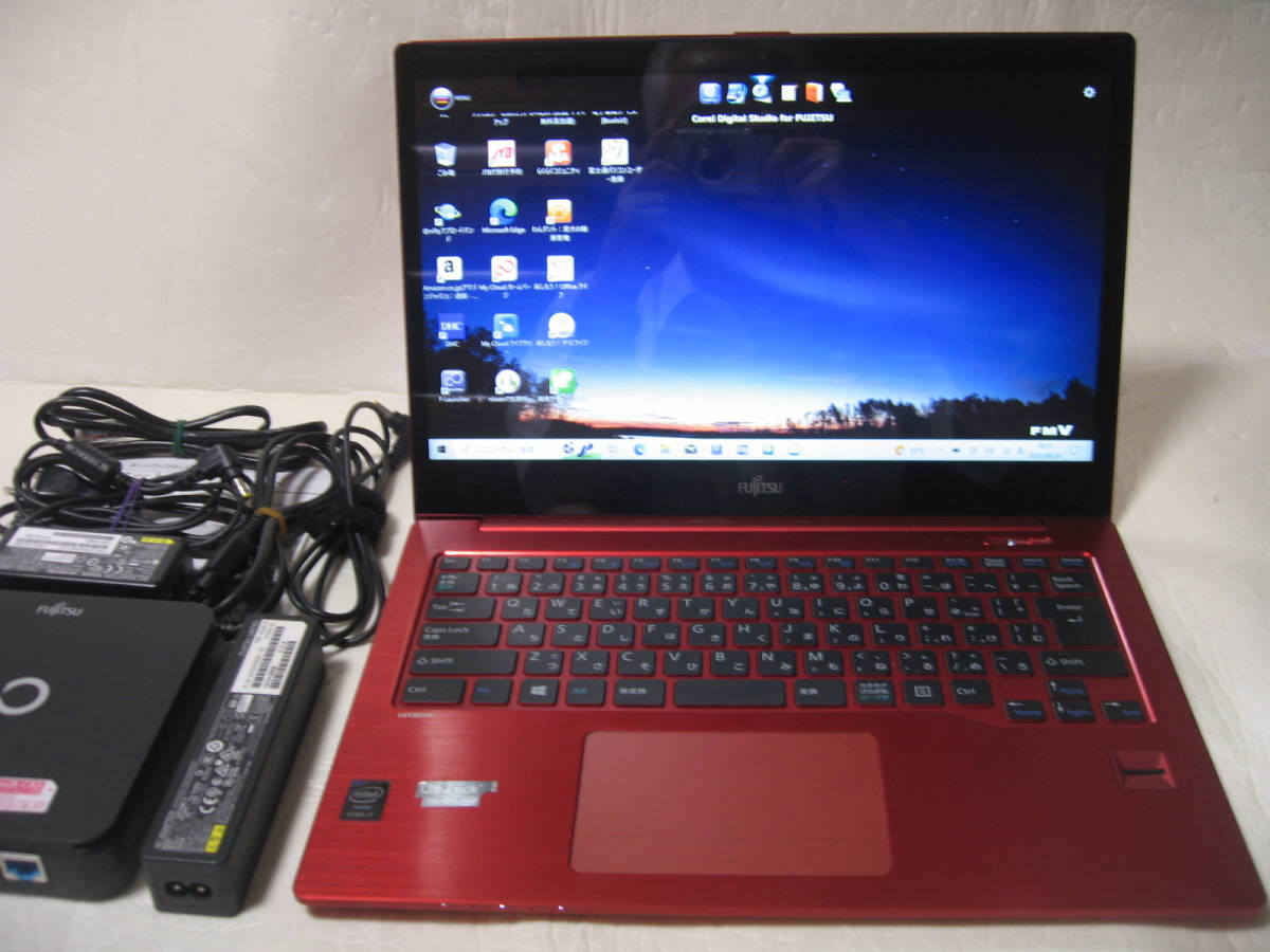 FMV LIFEBOOK WU1/M Win 10 Home Core i7 4500U メモリ10GB HDD 500GB Webカメラ 液晶14インチ(3200×1800/タッチパネル) 　TVチューナー付