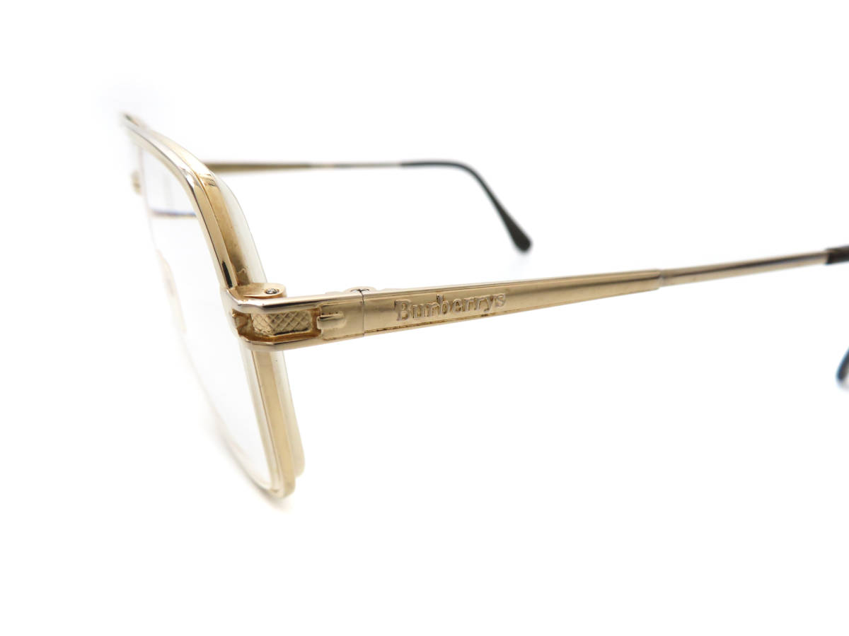 11812 美品 BURBERRY バーバリー ロゴ入り Ti-P 純チタンフレーム 度 