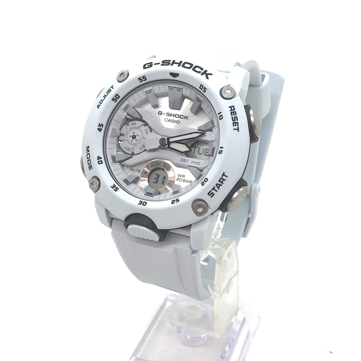 【本体美品】CASIO カシオ G-SHOCK Gショック 5590 GA-2000 クォーツ ホワイト メンズ 腕時計 ※箱汚れあり