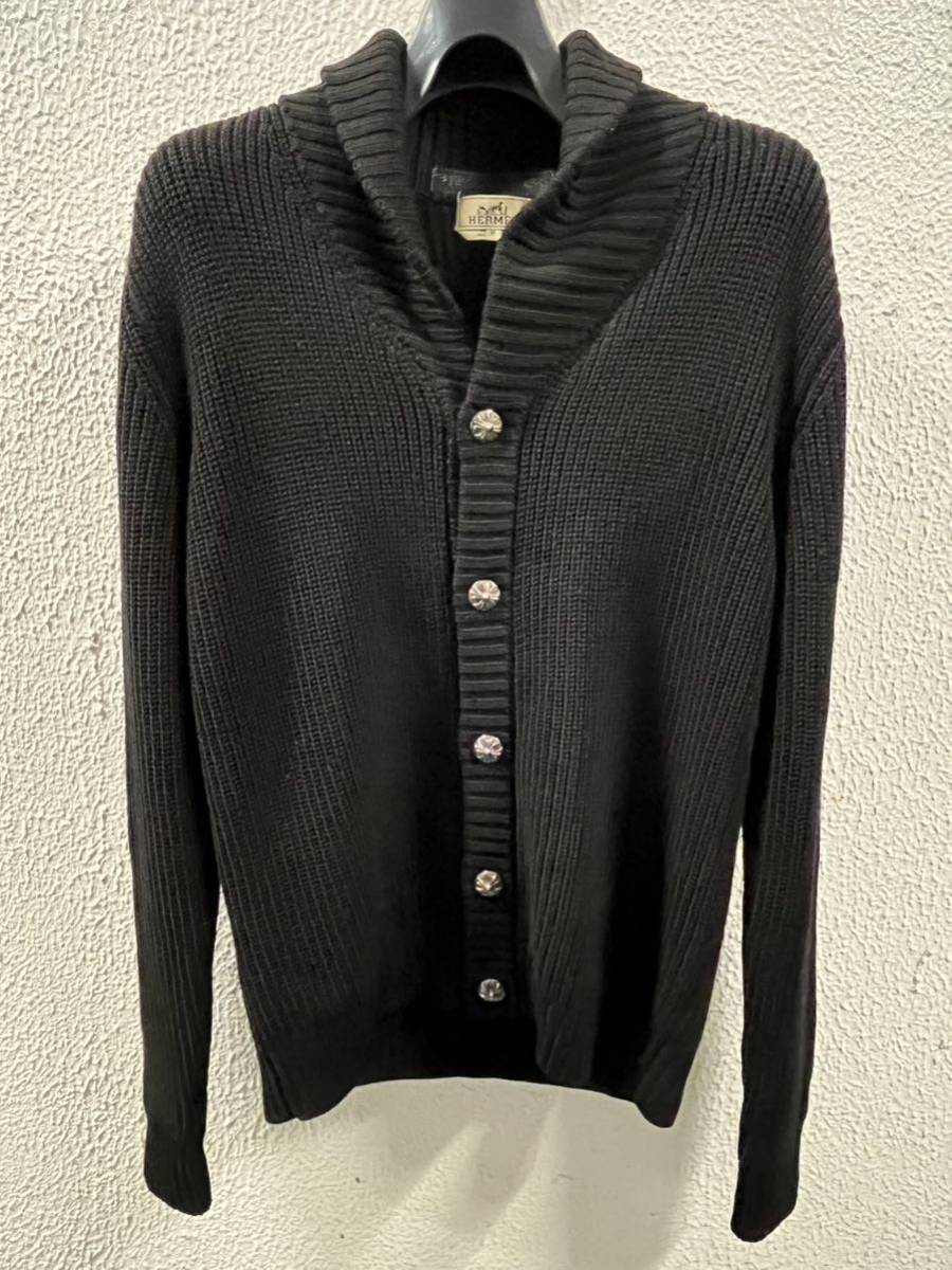 正規美品 非売品 CHROME HEARTS×HERMES カスタム ローゲージ ニット 