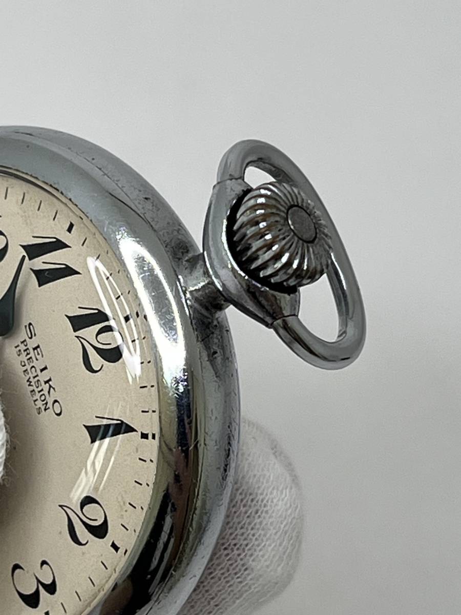 SEIKO PRECISION 15JEWELS 手巻き鉄道 M26】SEIKO PRECISION 15 JEWELS 東北 62規 1743 鉄道時計 手巻き 整備