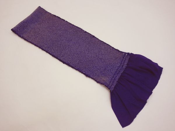 着物物語■K5803-21■未使用美品 帯揚げ 振袖用 総絞り 紫色