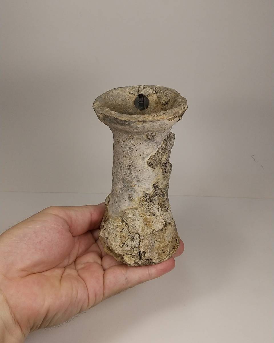 茶犬】卯の斑の美しい猿投花入れ 平安時代 検 白瓷山