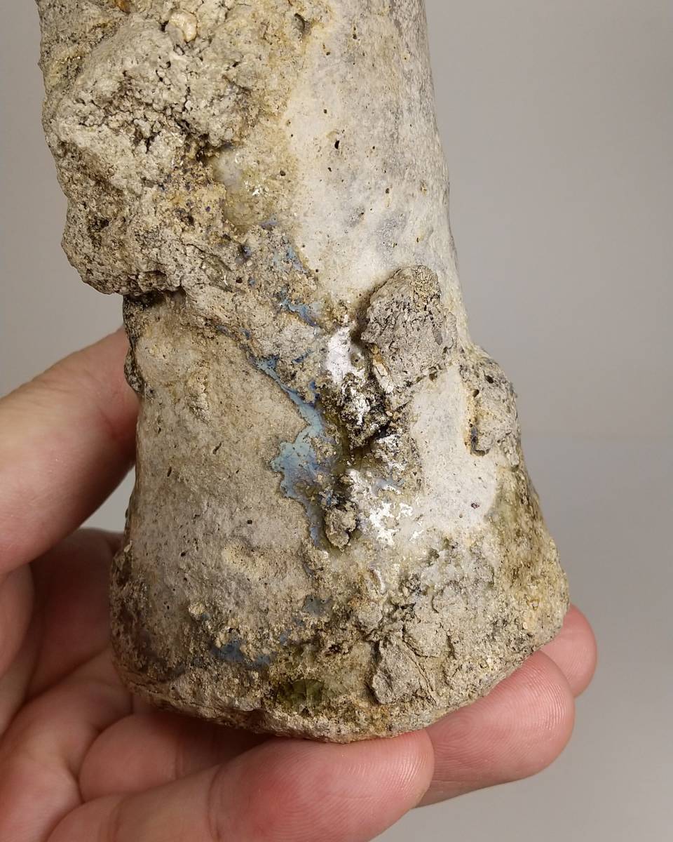 茶犬】卯の斑の美しい猿投花入れ 平安時代 検 白瓷山