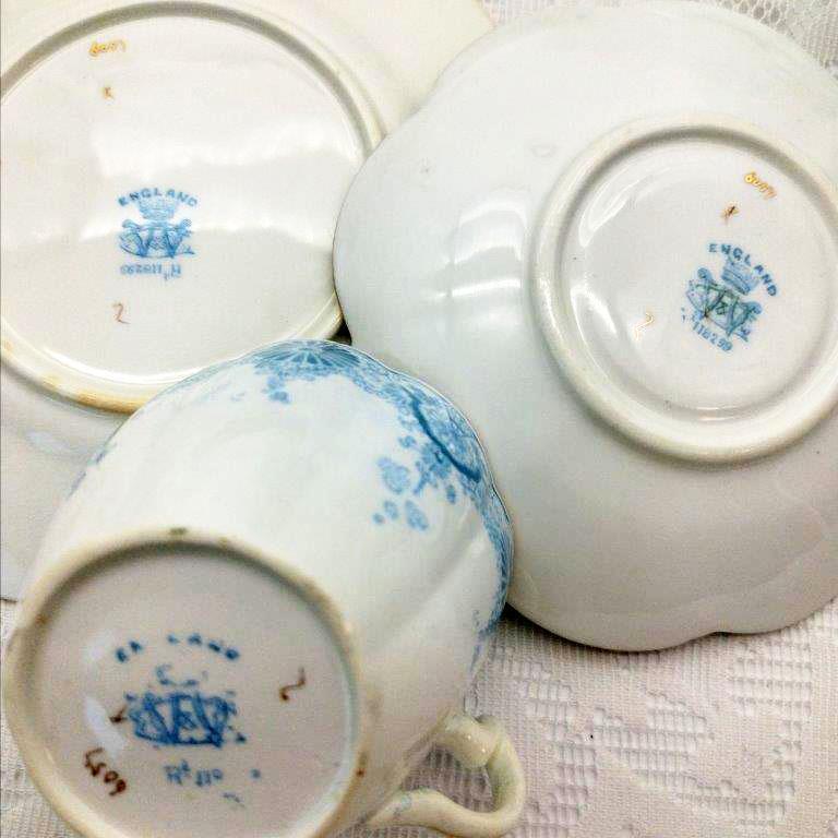 シェリー ワイルマン | アンティーク食器の専門店 FEELPORT Antique トリオ ヴィクトリア時代のアンティーク「ワイルマン」のティーセット 0 フラワー カップ＆ソーサー カップ&amp;ソーサー（キッチン用品 Wileman カップ ティーカップの中古品 shelley