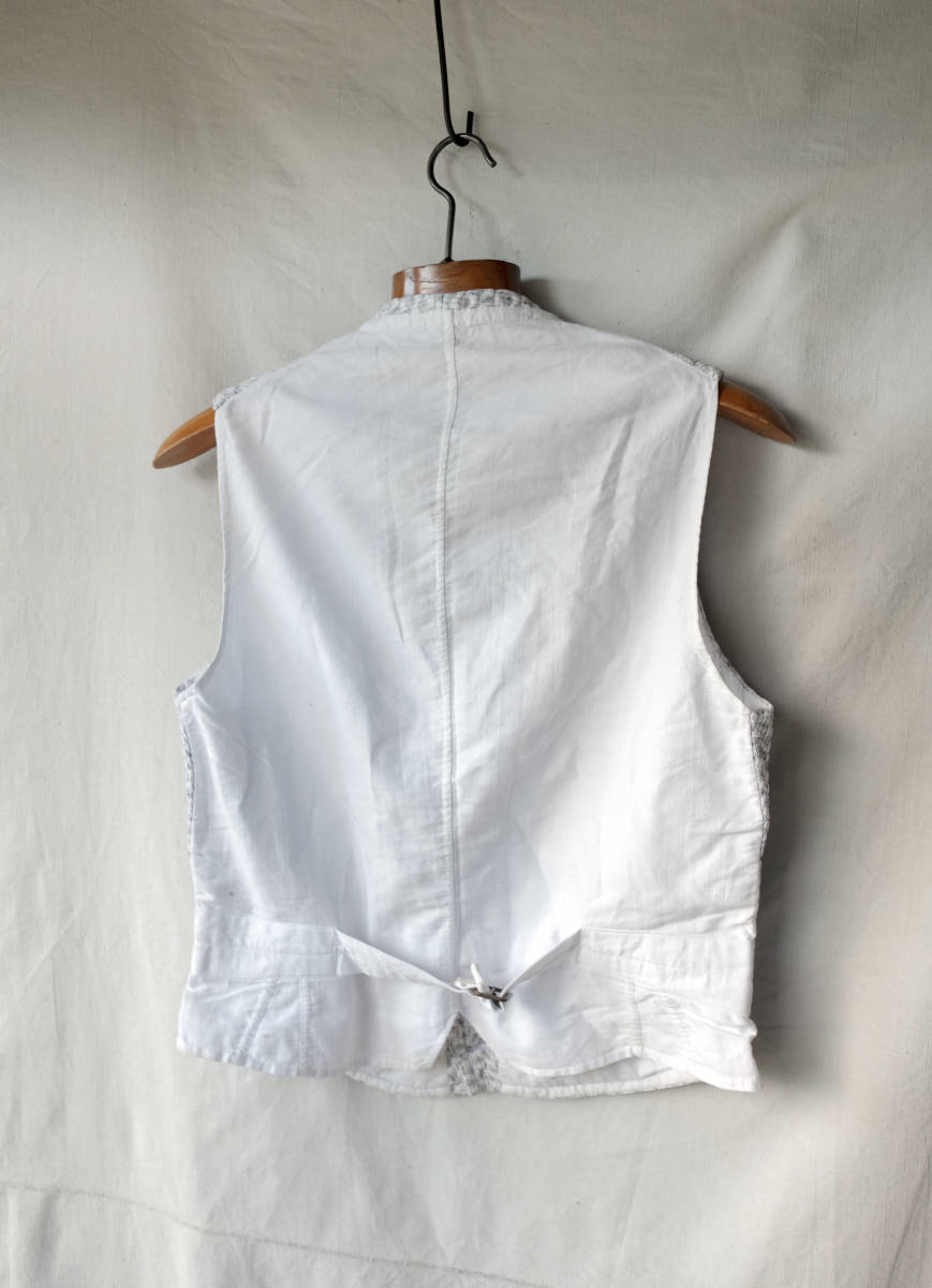 1910's 1920's フランス ヴィンテージ キルティングジレ テーラード